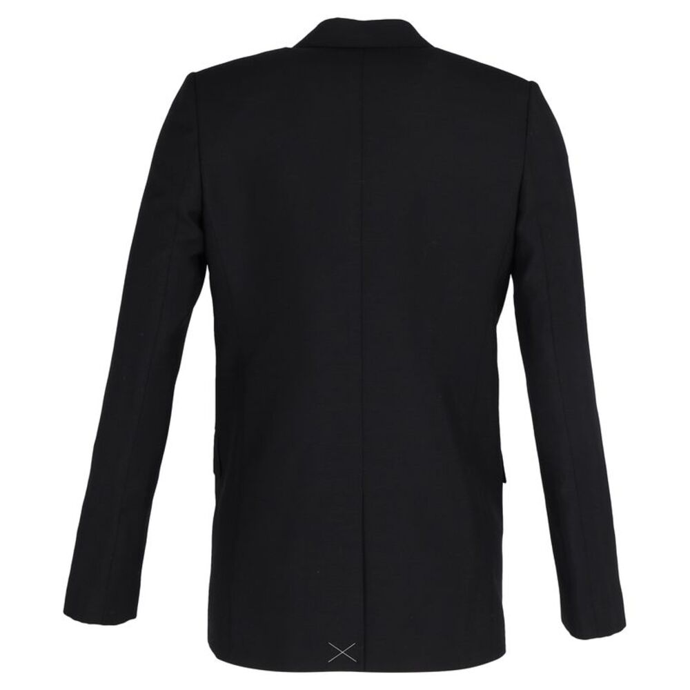 Burberry Single-Breasted Blazer with Pockets in Black Wool - Picture 3 of 3